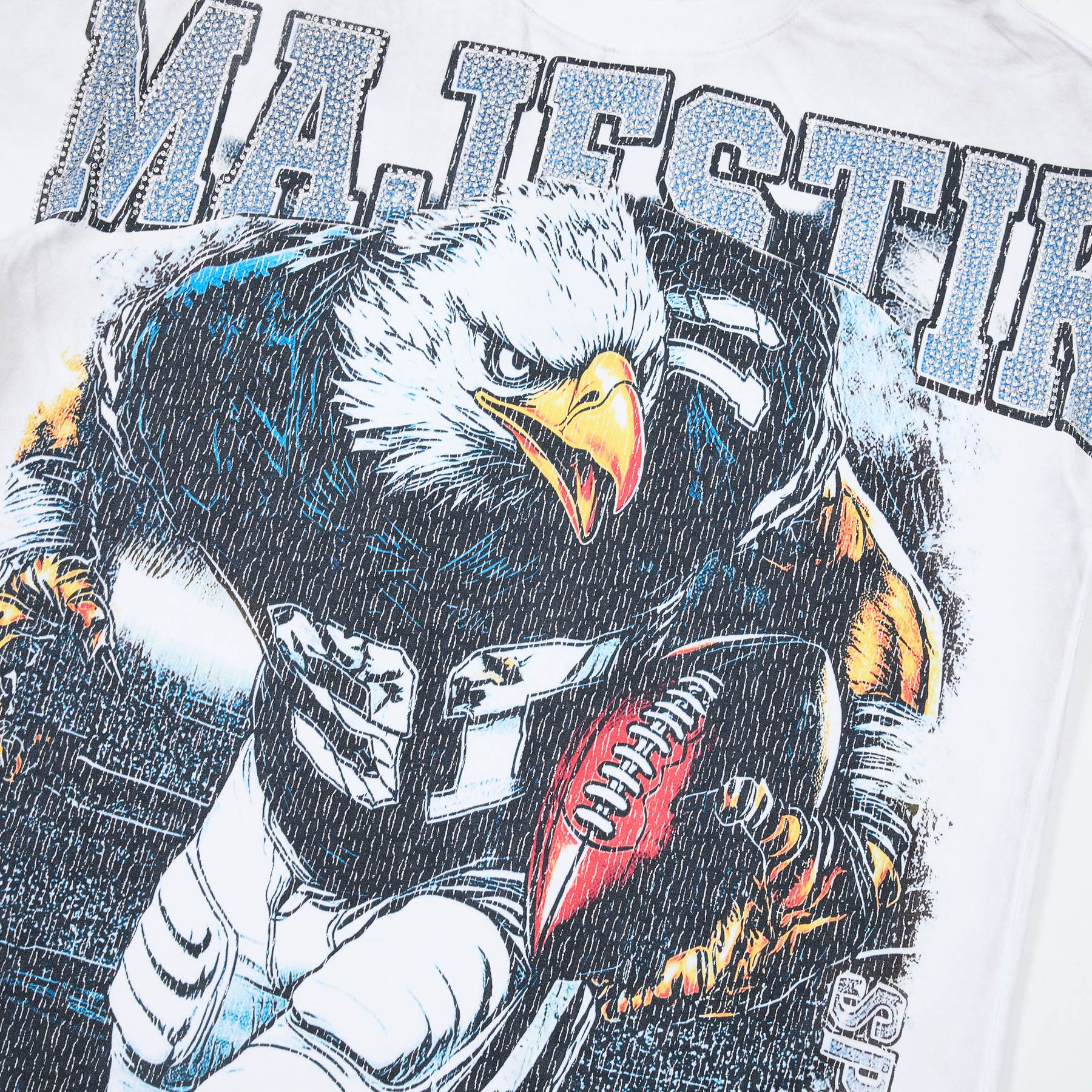 MAJESTIK Football Eagle Graphic T-Shirt ¡ª detail