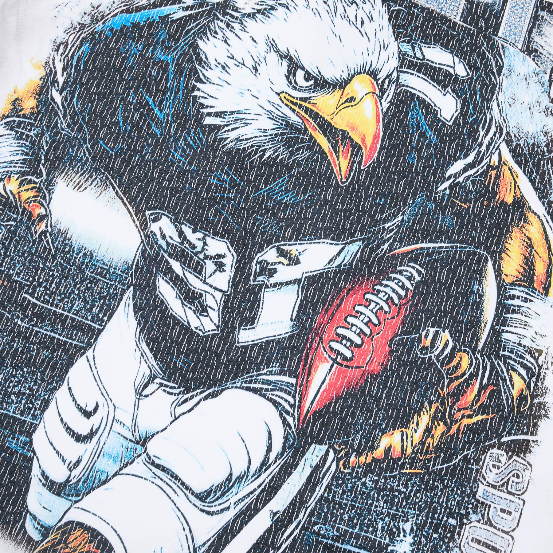 MAJESTIK Football Eagle Graphic T-Shirt ¡ª detail