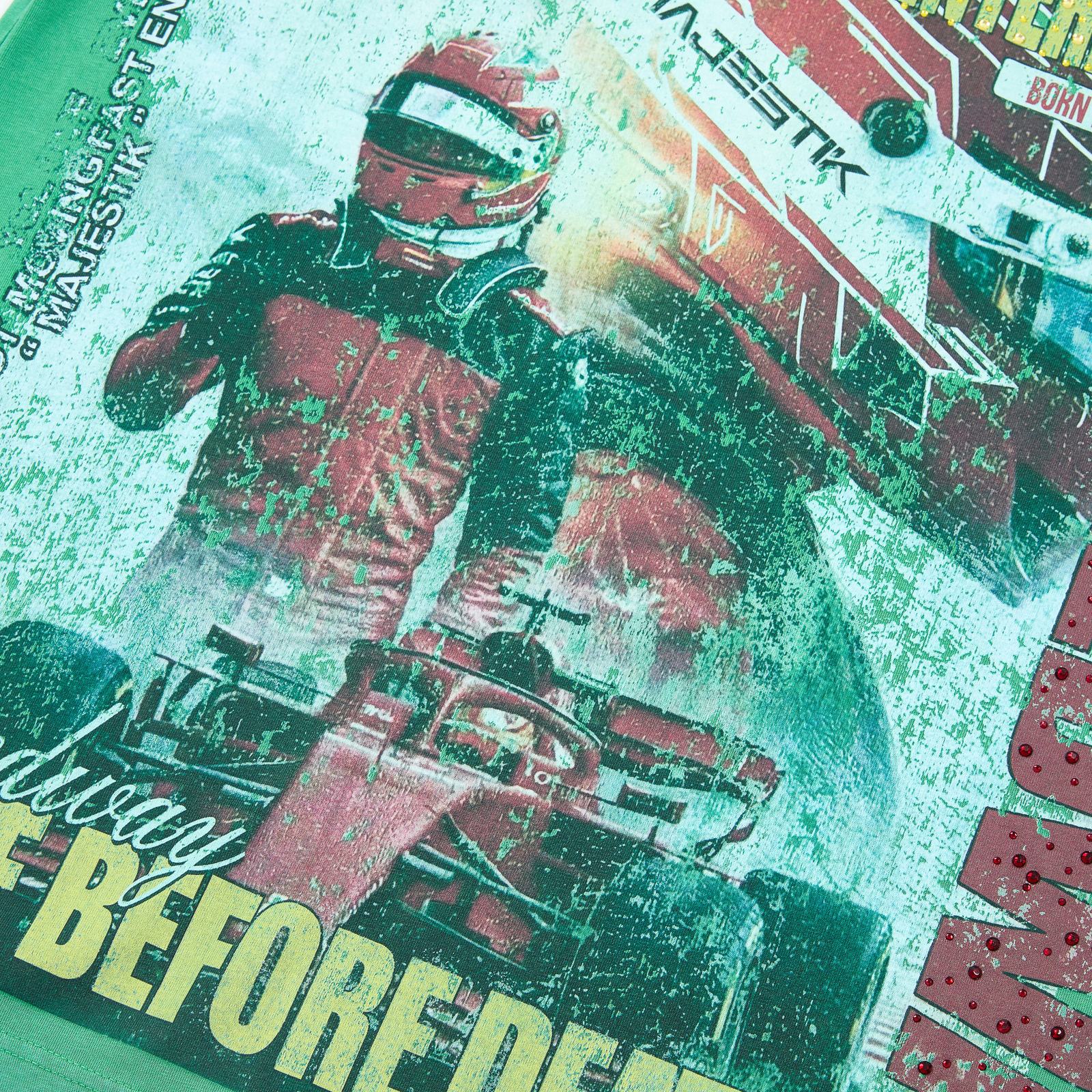 MAJESTIK Racing International 202X Green T-Shirt ¡ª detail