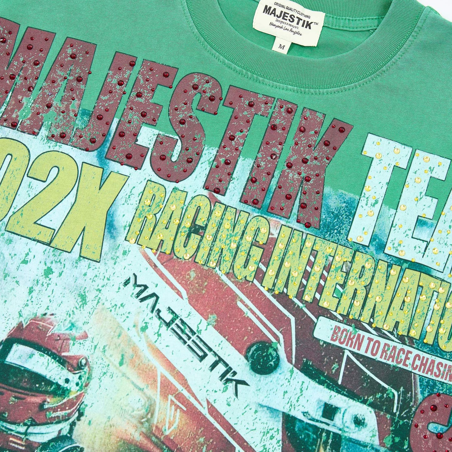 MAJESTIK Racing International 202X Green T-Shirt ¡ª neck_label