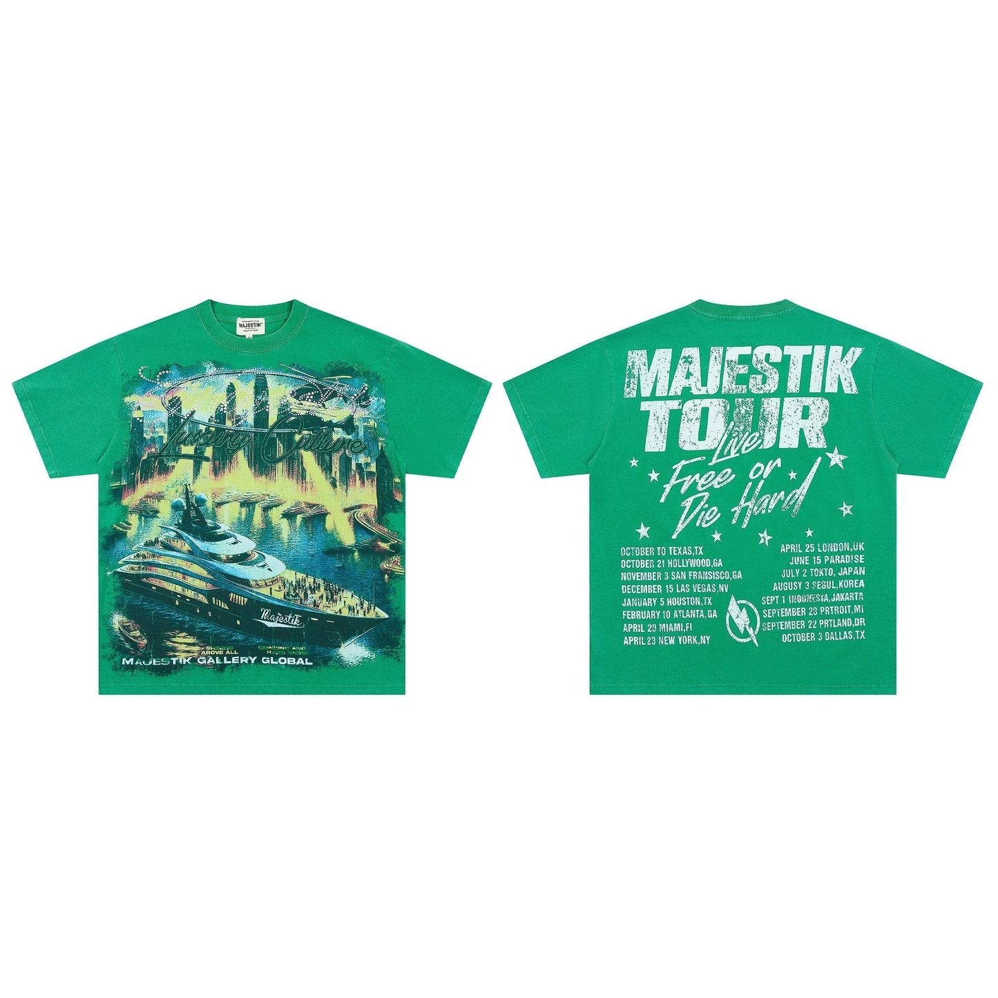 MAJESTIK Yacht Tour Graphic T-Shirt ¡ª hero