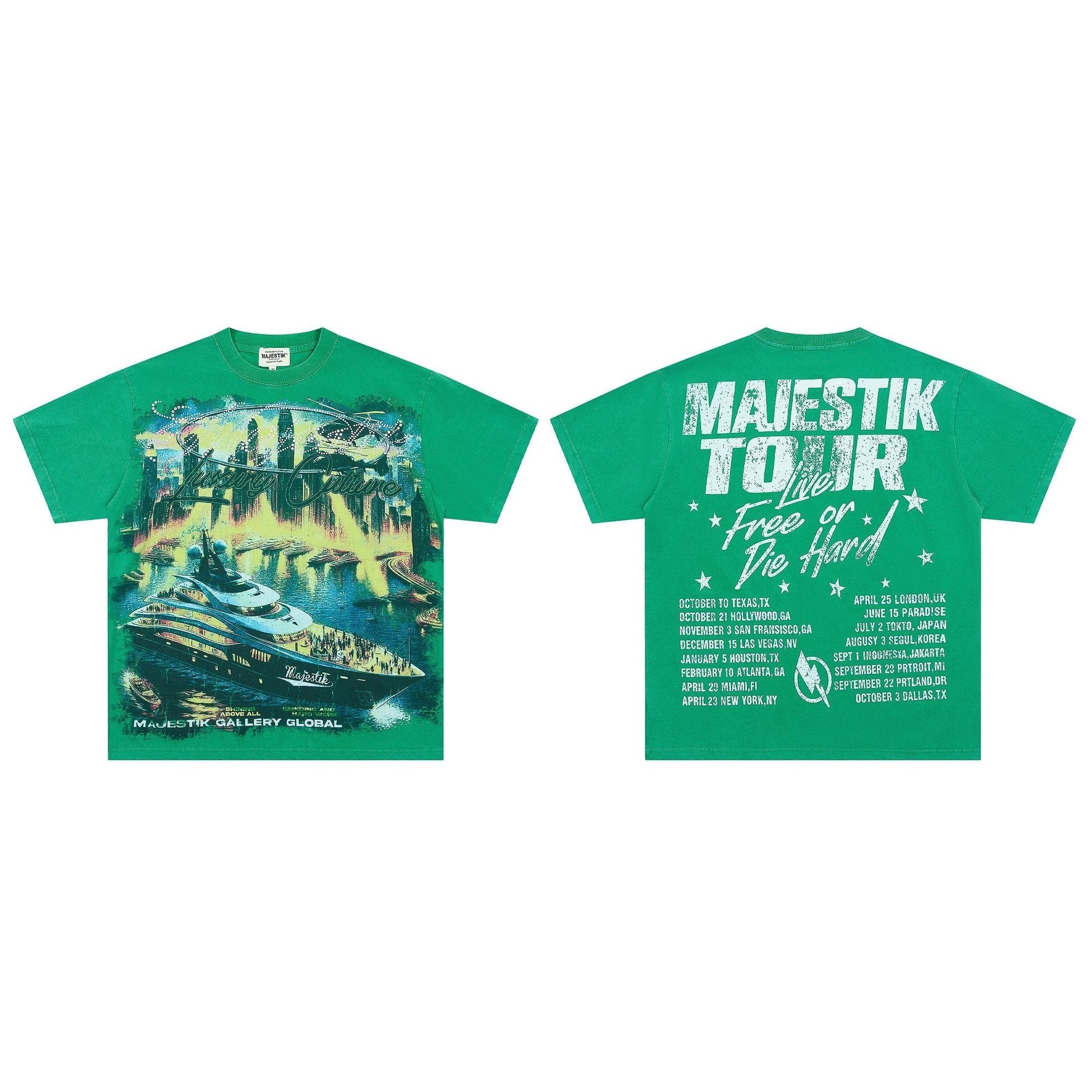 MAJESTIK Yacht Tour Graphic T-Shirt ¡ª hero
