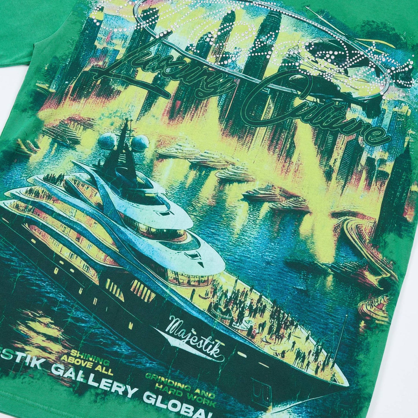 MAJESTIK Yacht Tour Graphic T-Shirt ¡ª detail