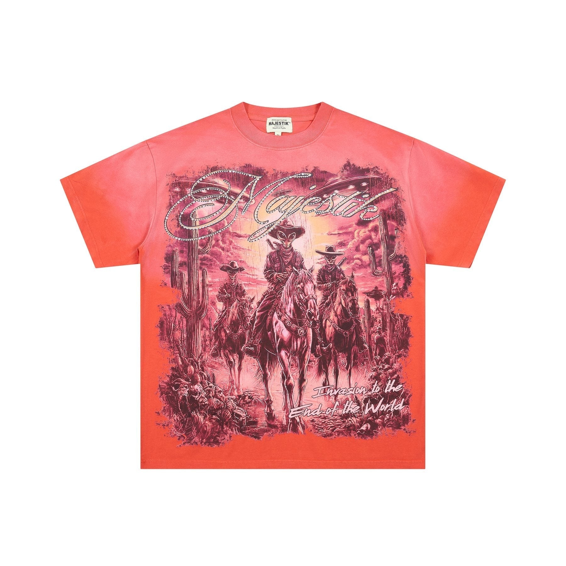MAJESTIK Western UFO Graphic T-Shirt ¡ª front