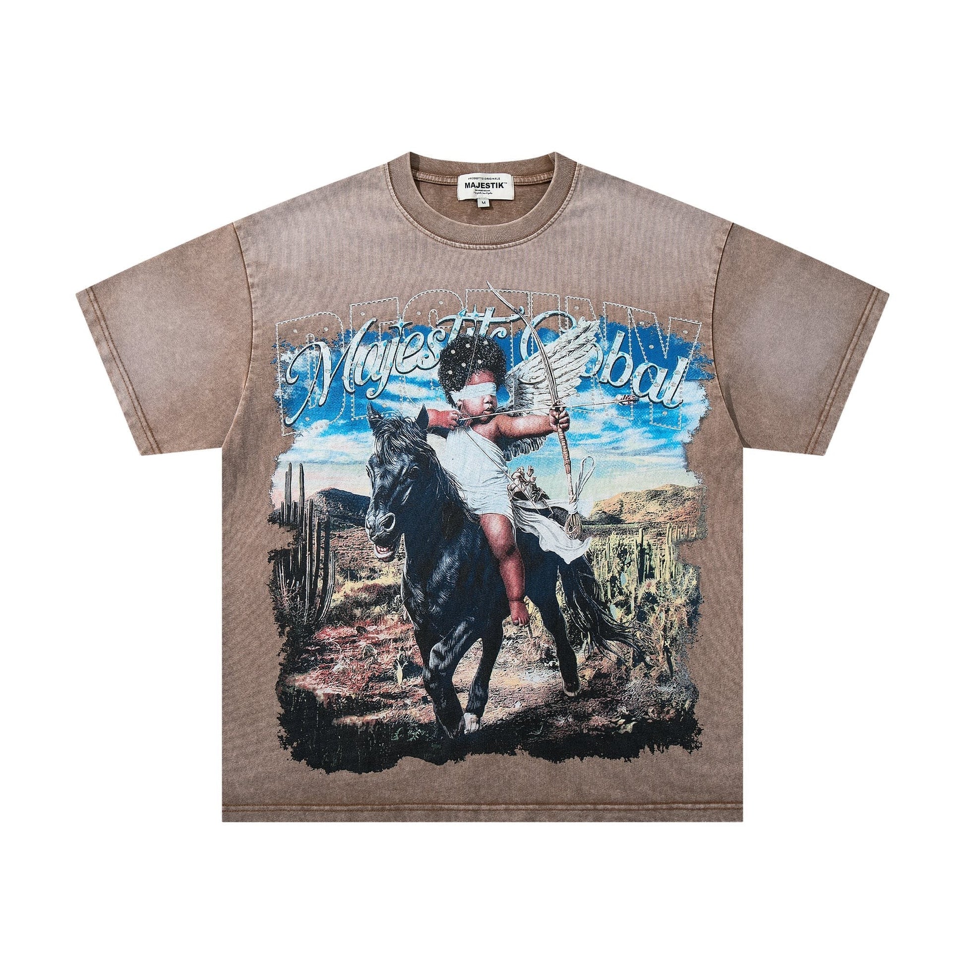 MAJESTIK Western Horse Graphic T-Shirt ¡ª hero