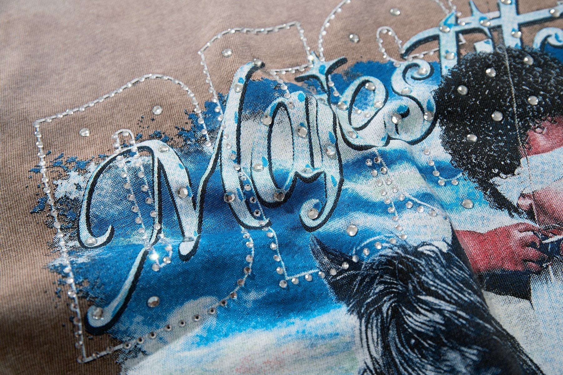 MAJESTIK Western Horse Graphic T-Shirt ¡ª detail