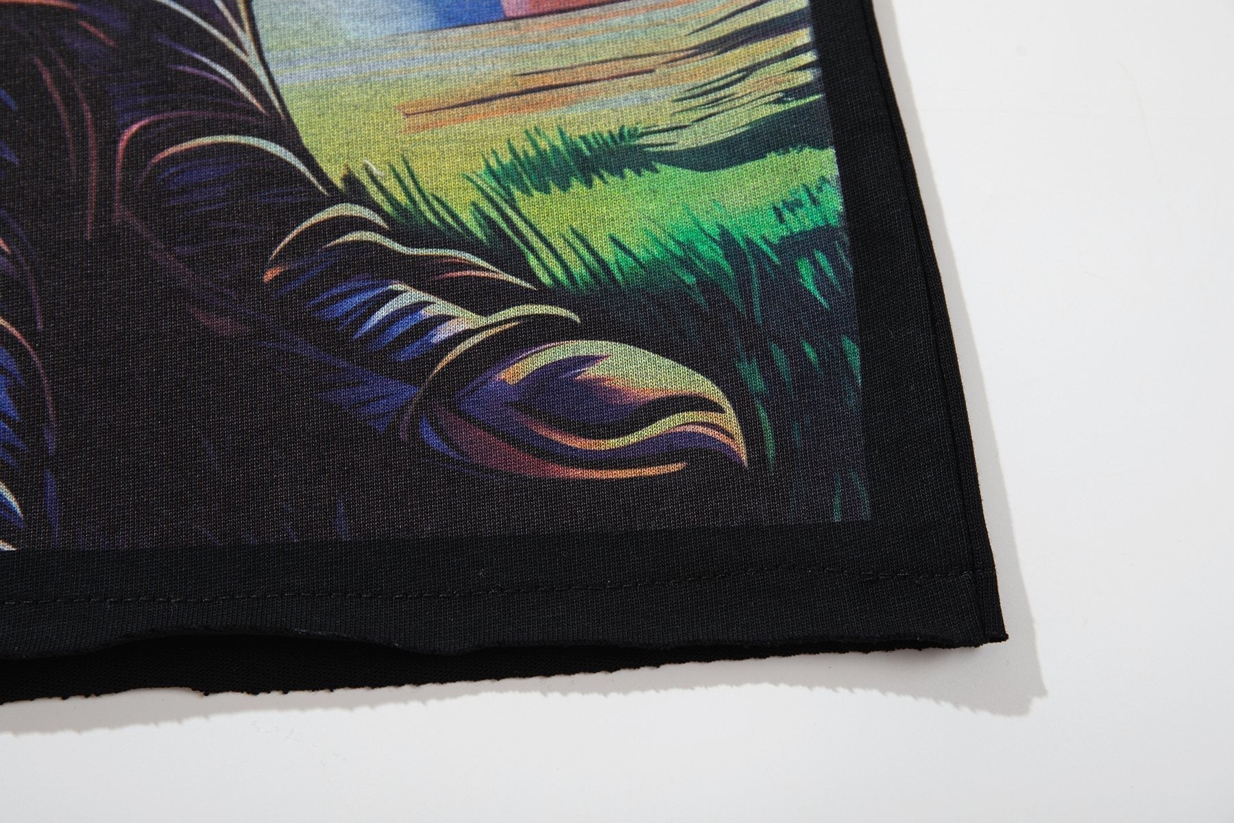 MAJESTIK Distressed Rhinestone Graphic T-Shirt ¡ª detail