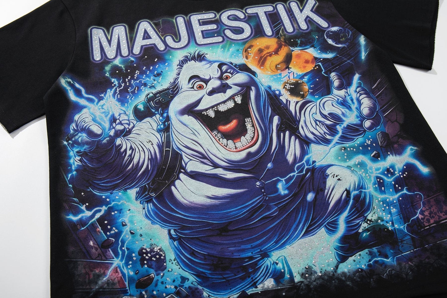 MAJESTIK Monster Graphic Short-Sleeve T-Shirt ¡ª detail