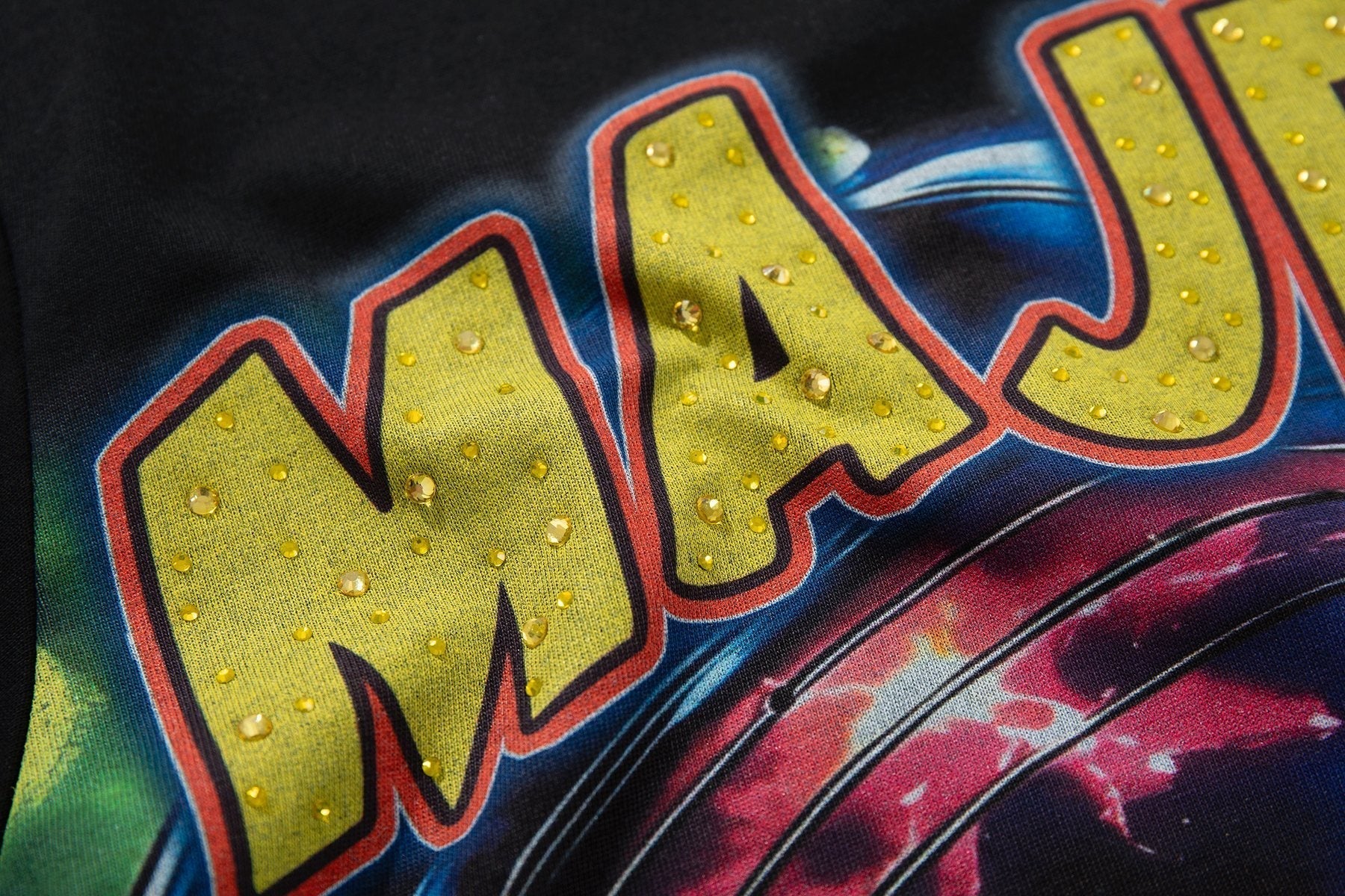 MAJESTIK Script Back Graphic T-Shirt ¡ª detail