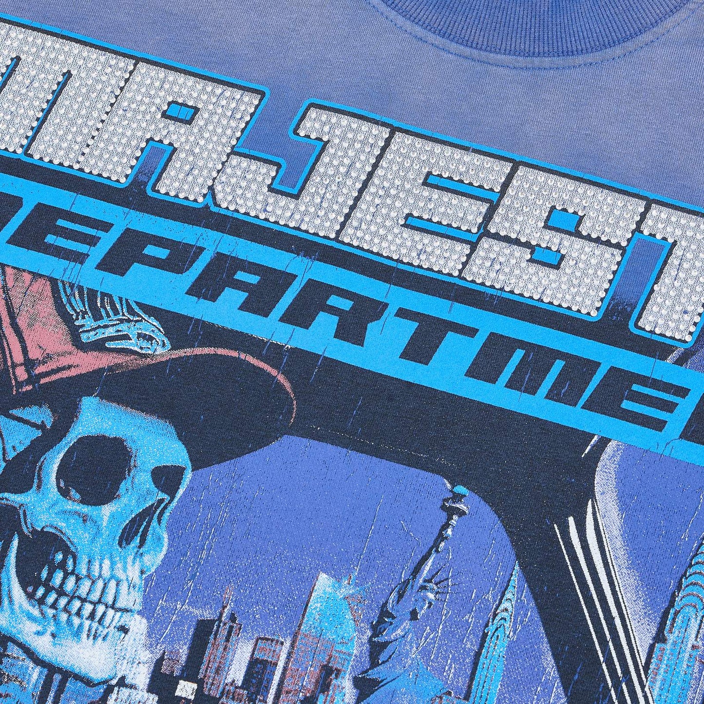 MAJESTIK Skeleton Driver Graphic T-Shirt ¡ª detail