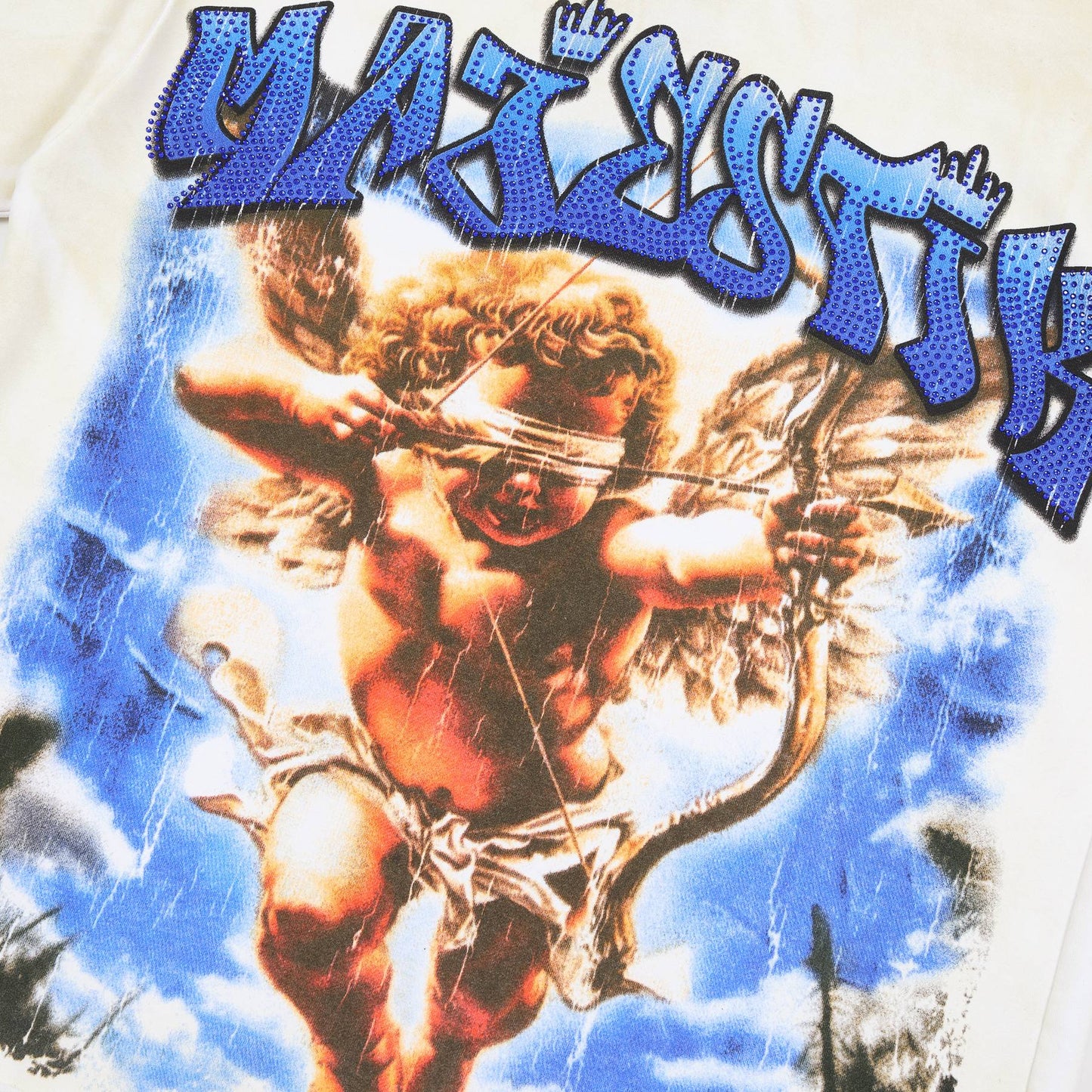 MAJESTIK Baby Angel Cherub Graphic T-Shirt ¡ª detail