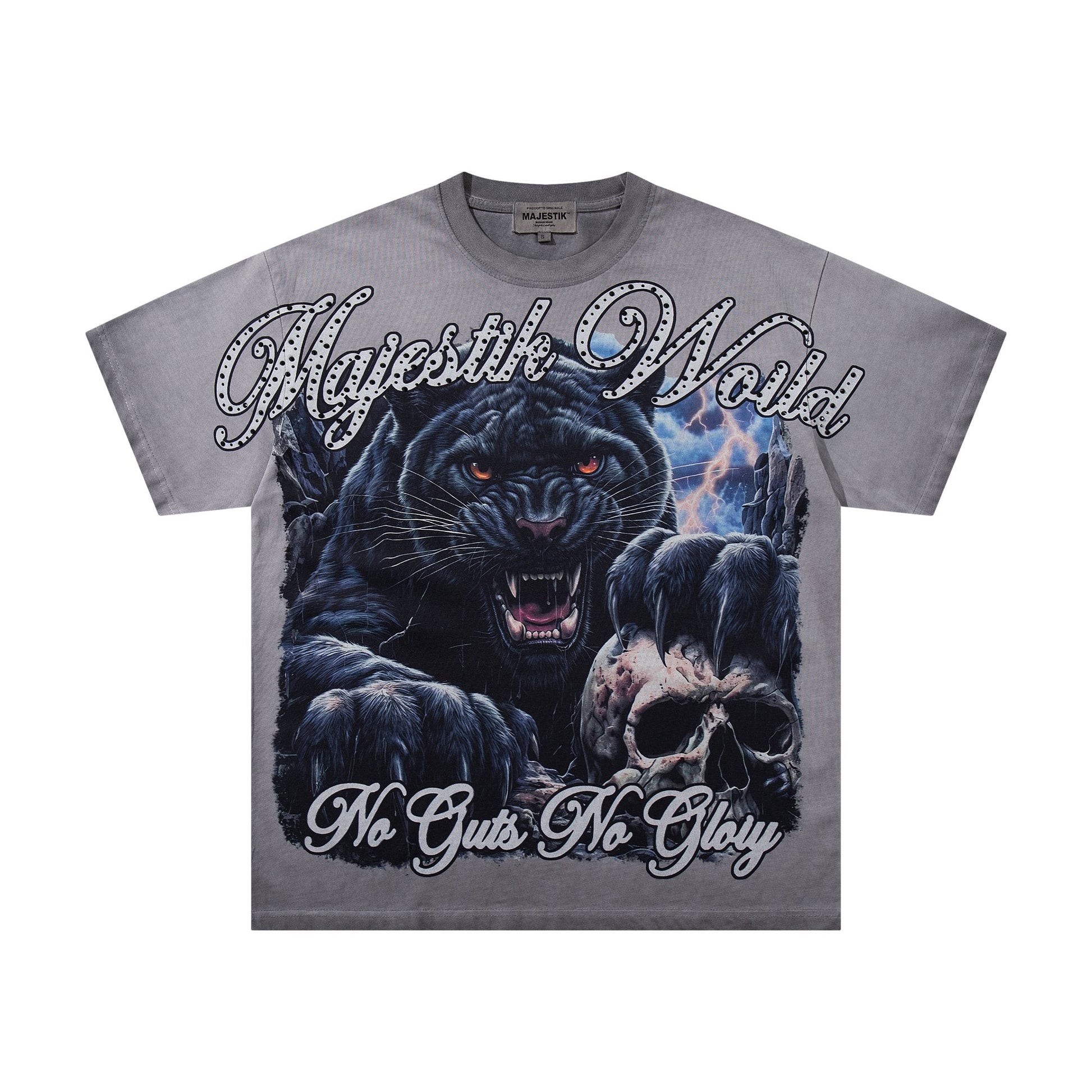 MAJESTIK Panther Skull Graphic T-Shirt ¡ª hero
