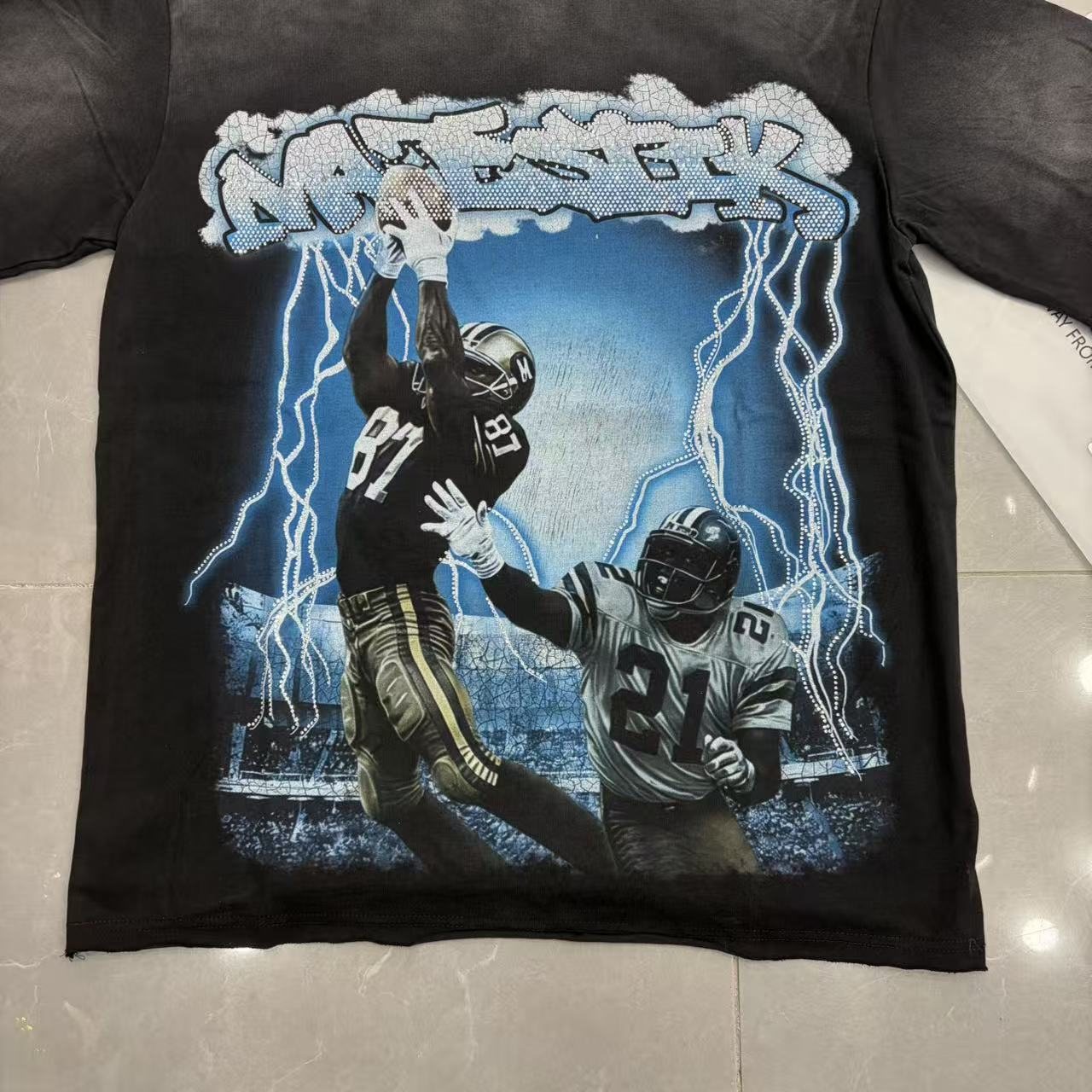 MAJESTIK Football Graphic T-Shirt ¡ª front