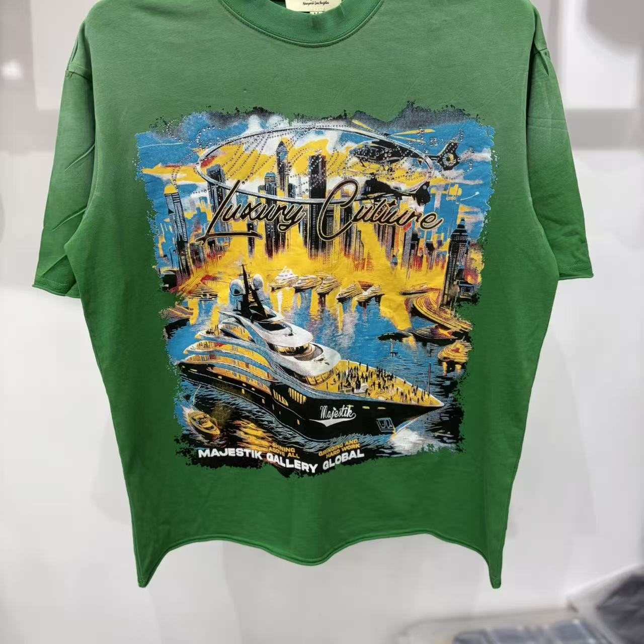 MAJESTIK Luxury Culture Yacht Graphic T-Shirt ¡ª front