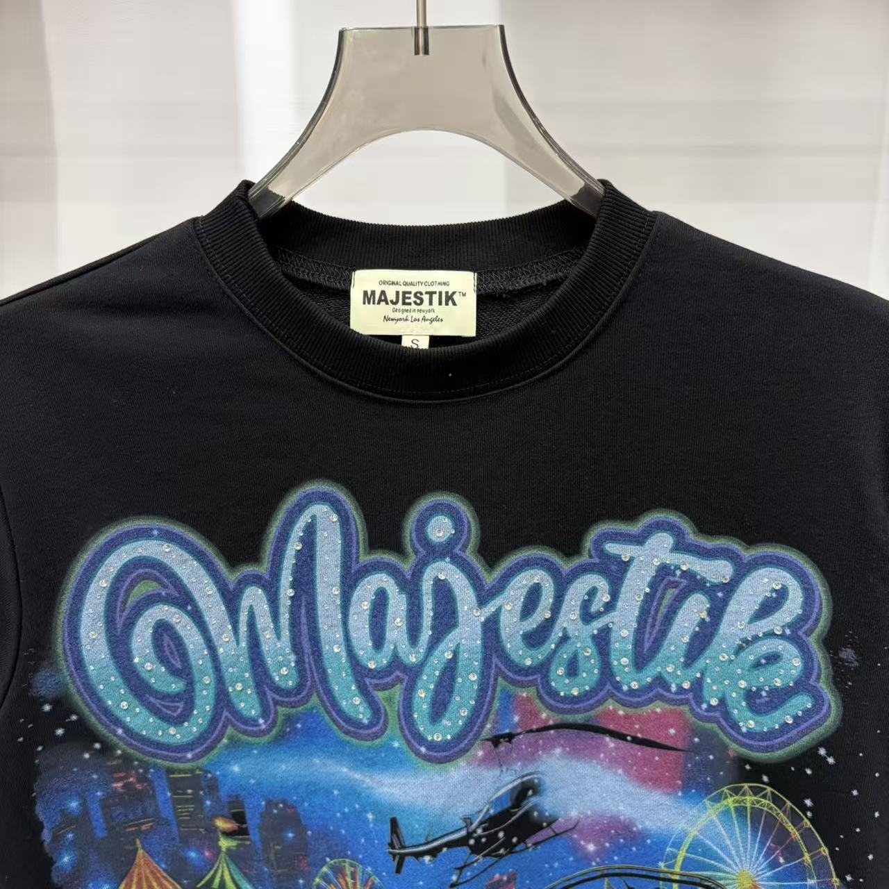 MAJESTIK Carnival Car Graphic T-Shirt ¡ª detail