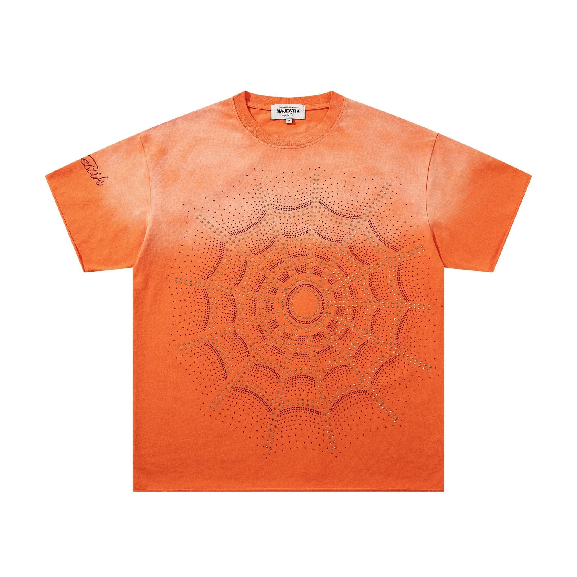 MAJESTIK Rhinestone Spiderweb Graphic T-Shirt ¡ª hero