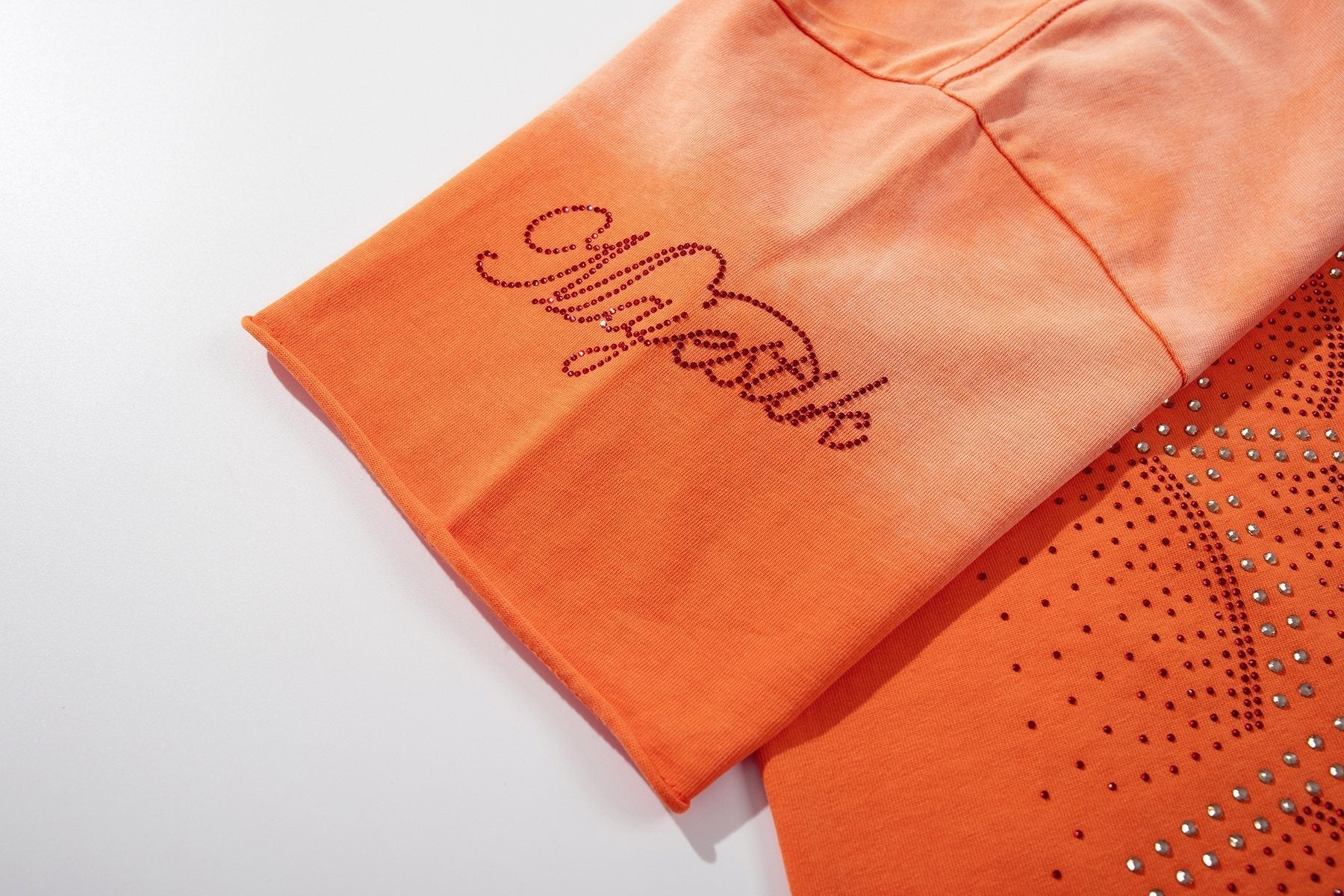 MAJESTIK Rhinestone Spiderweb Graphic T-Shirt ¡ª detail