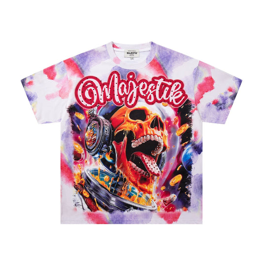 MAJESTIK Watercolor Tie-Dye Graphic T-Shirt ¡ª hero