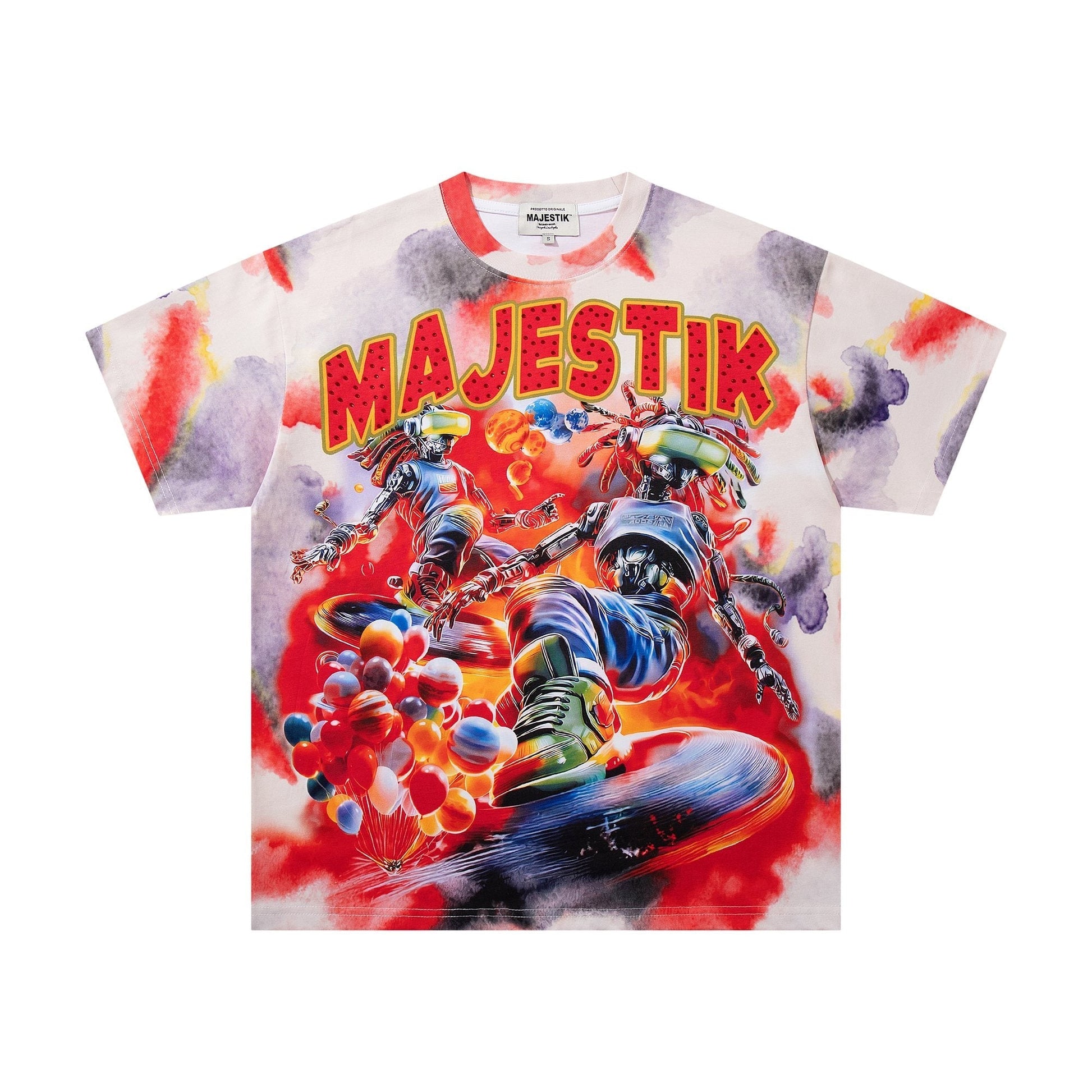 MAJESTIK Watercolor Allover Graphic T-Shirt ¡ª hero