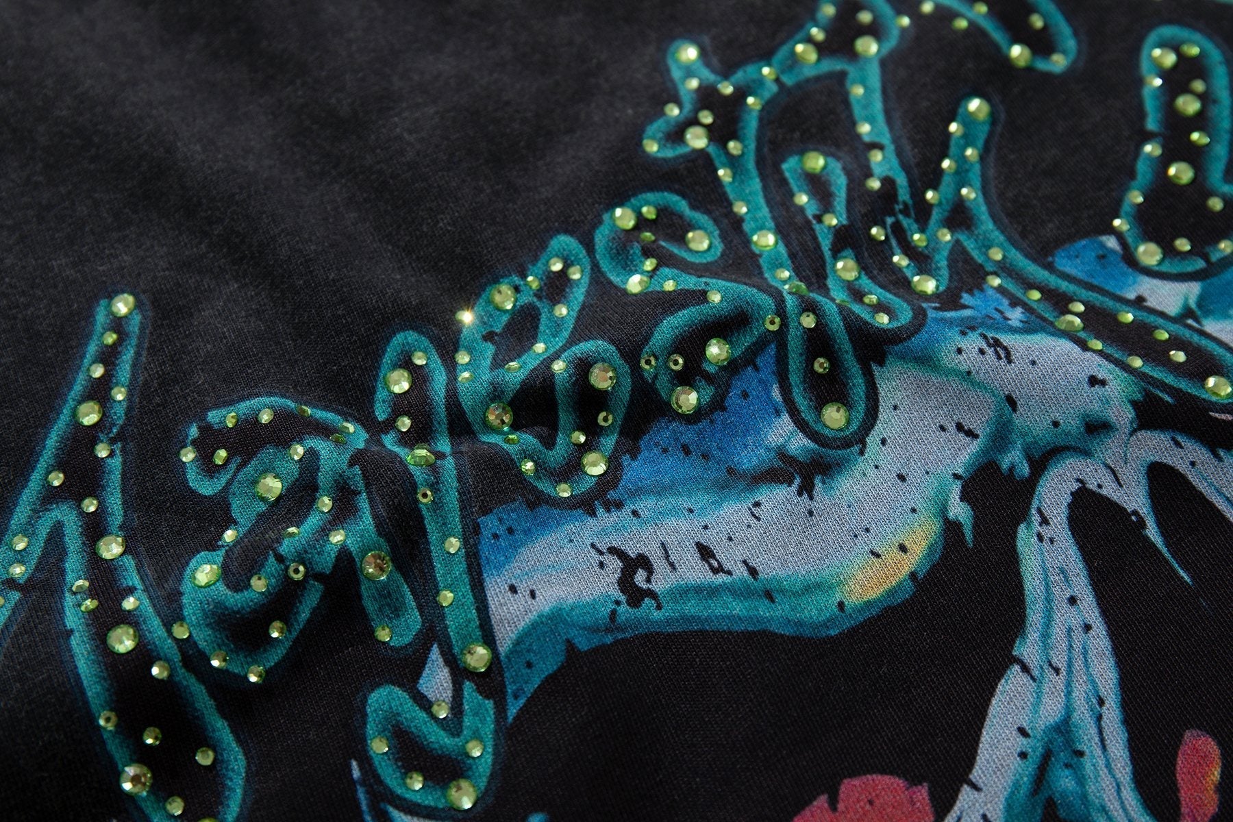 MAJESTIK New York Skull Graphic Sleeveless T-Shirt ¡ª detail