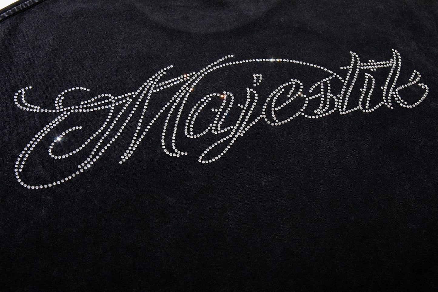 MAJESTIK P71 Rhinestone Graphic T-Shirt ¡ª detail