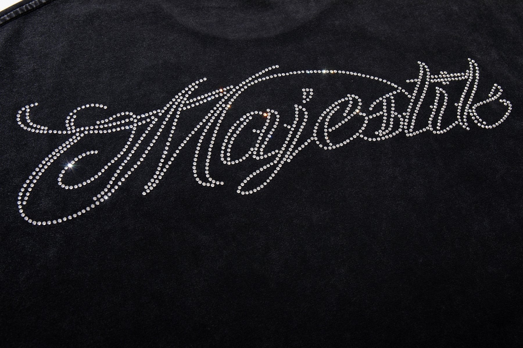 MAJESTIK P71 Rhinestone Graphic T-Shirt ¡ª detail