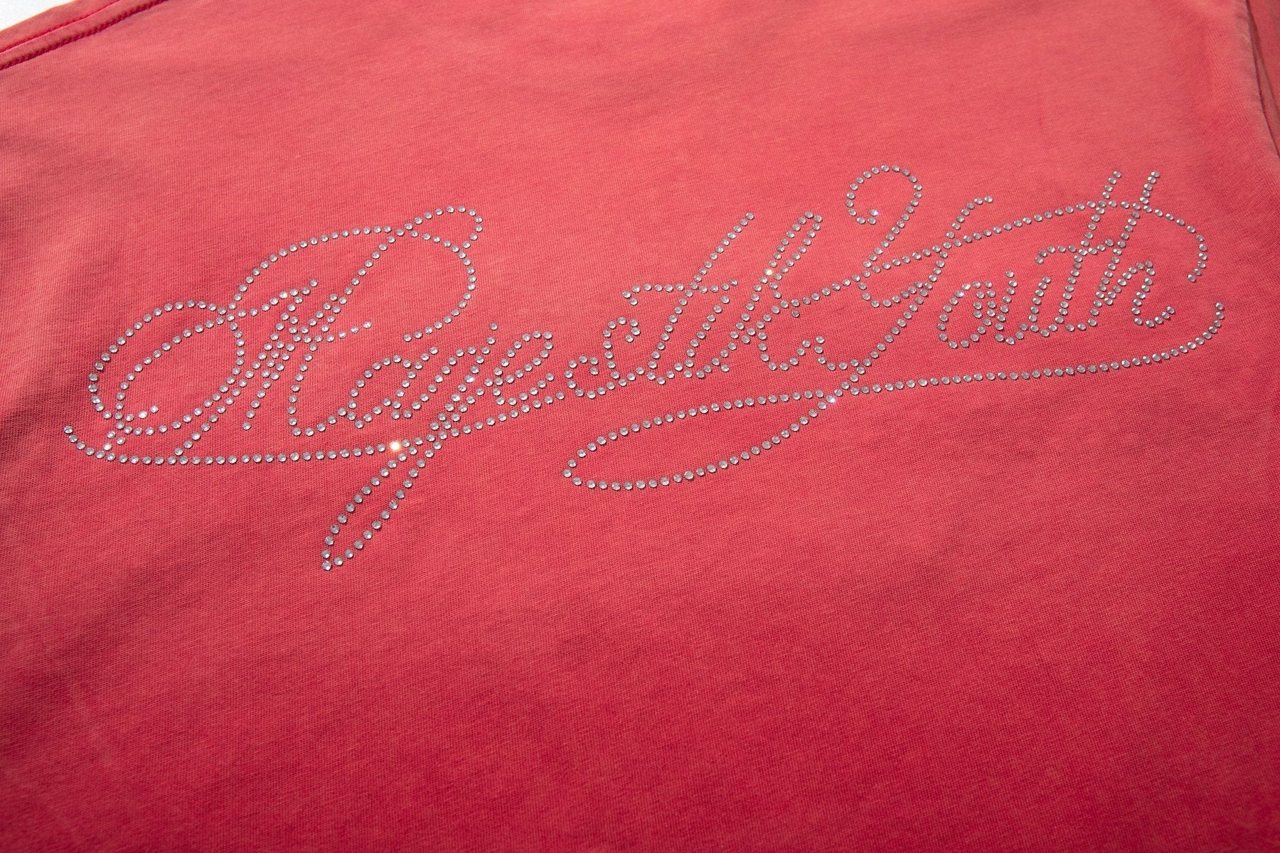 MAJESTIK Washed Red Graphic Short-Sleeve T-Shirt ¡ª detail