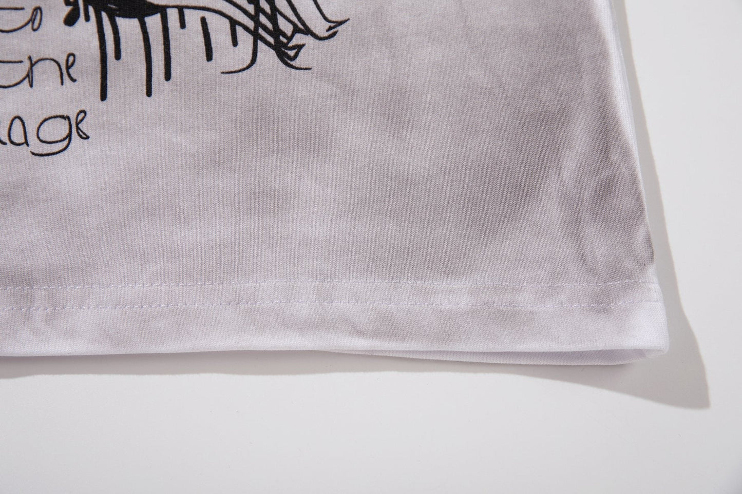MAJESTIK Studded Washed Graphic Sleeveless T-Shirt ¡ª detail
