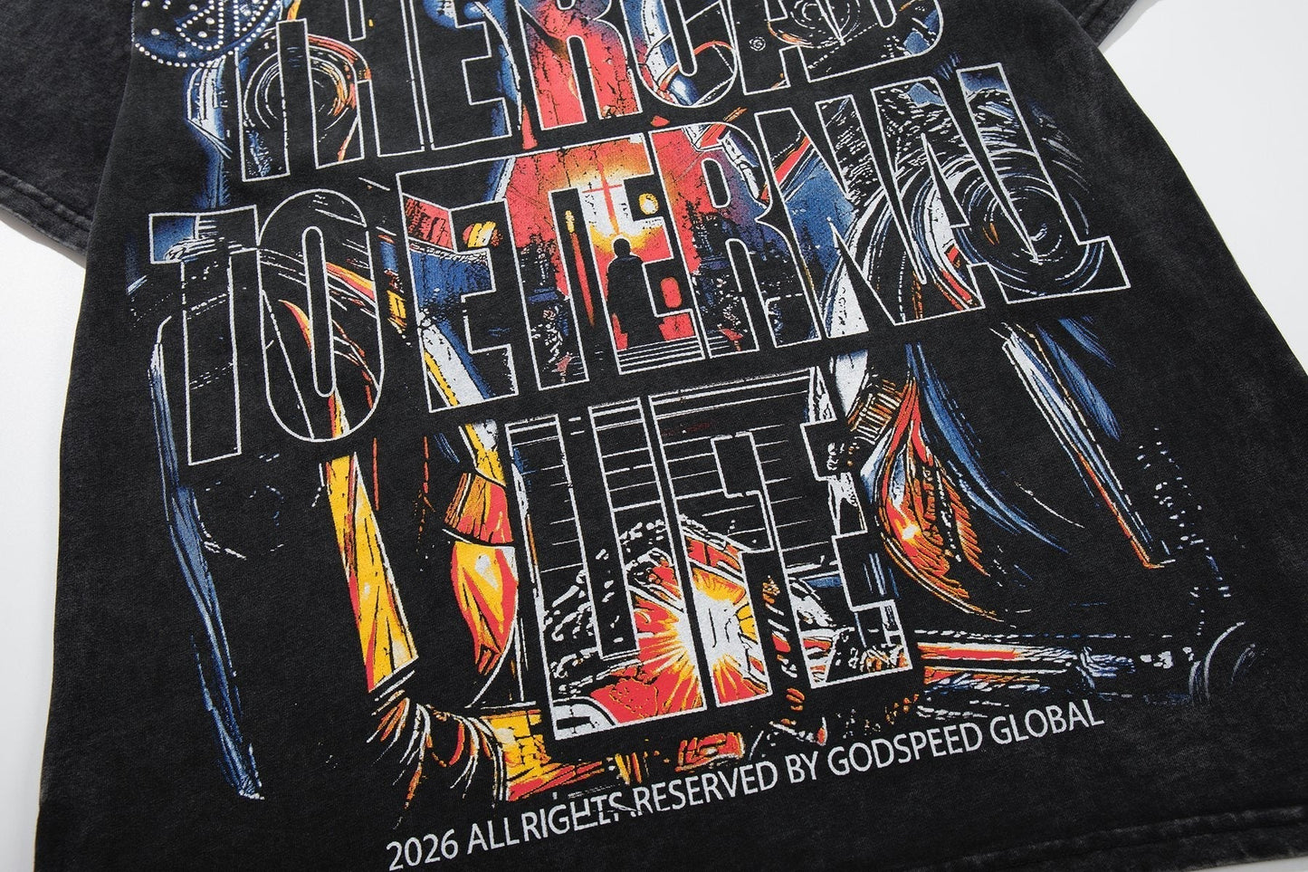 MAJESTIK Astronaut Graphic Short-Sleeve T-Shirt ¡ª detail