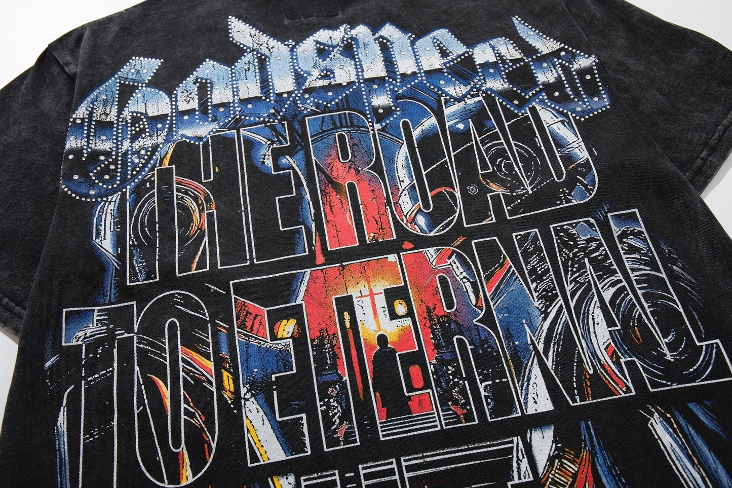 MAJESTIK Astronaut Graphic Short-Sleeve T-Shirt ¡ª detail