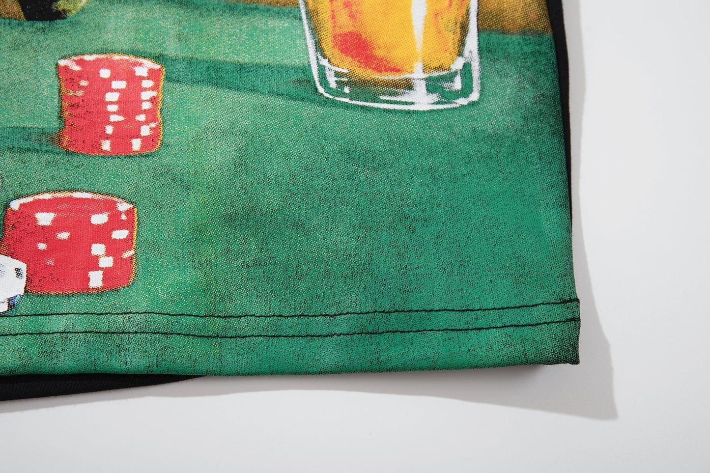 MAJESTIK Distressed Rhinestone Graphic T-Shirt ¡ª detail