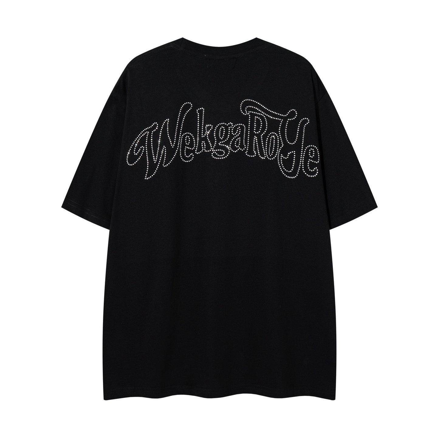MAJESTIK Rhinestone Distressed Graphic T-Shirt ¡ª back