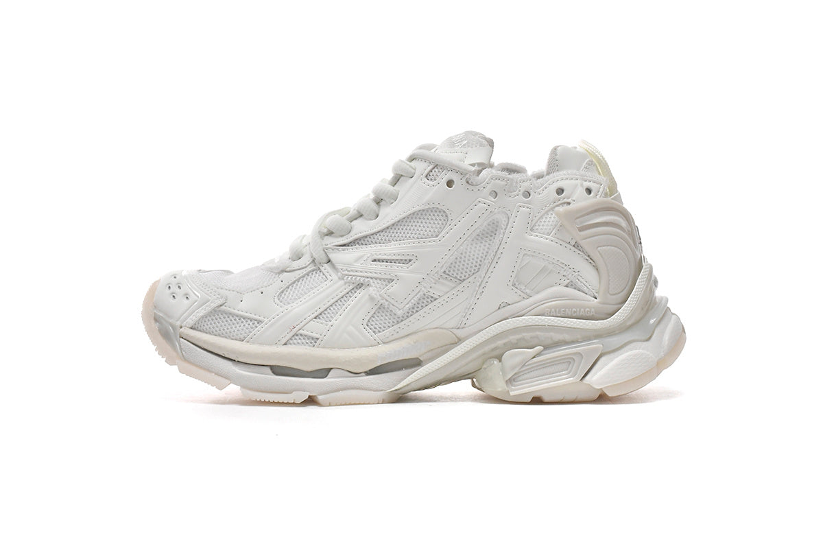 Balenciaga men's shoes Track Runner Sneaker ¨C Distressed Low-Top balenciaga runners  White