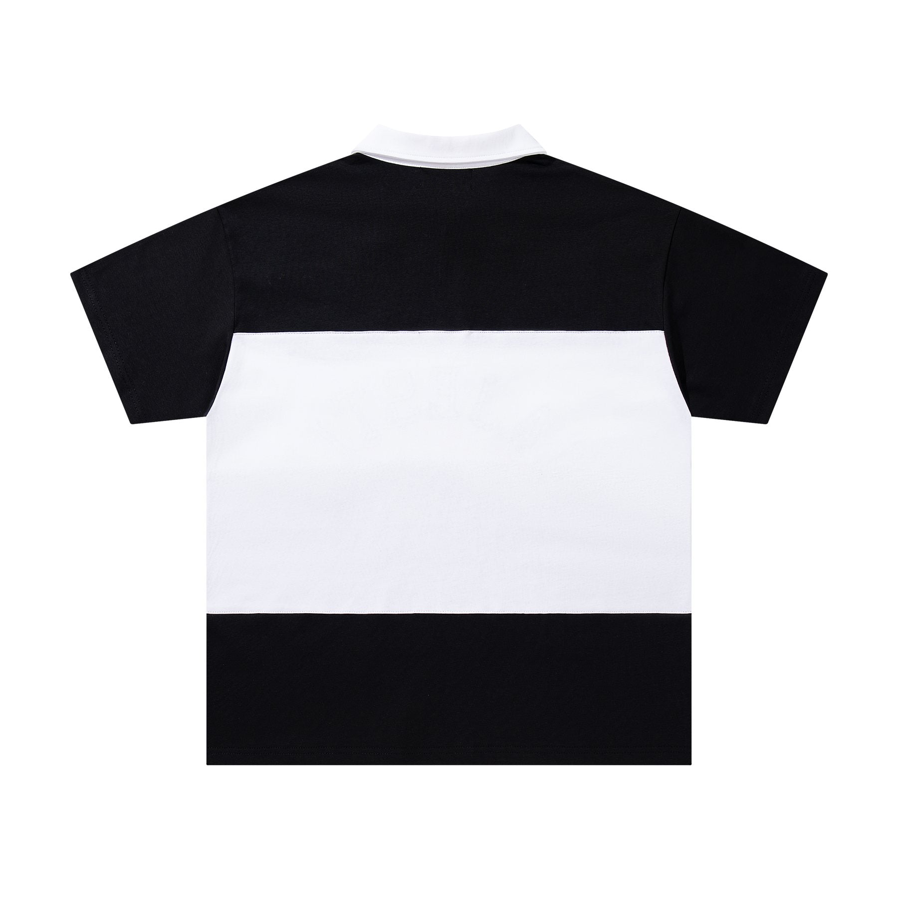 MAJESTIK XX Sports Graphic Zip Polo Shirt ¡ª back