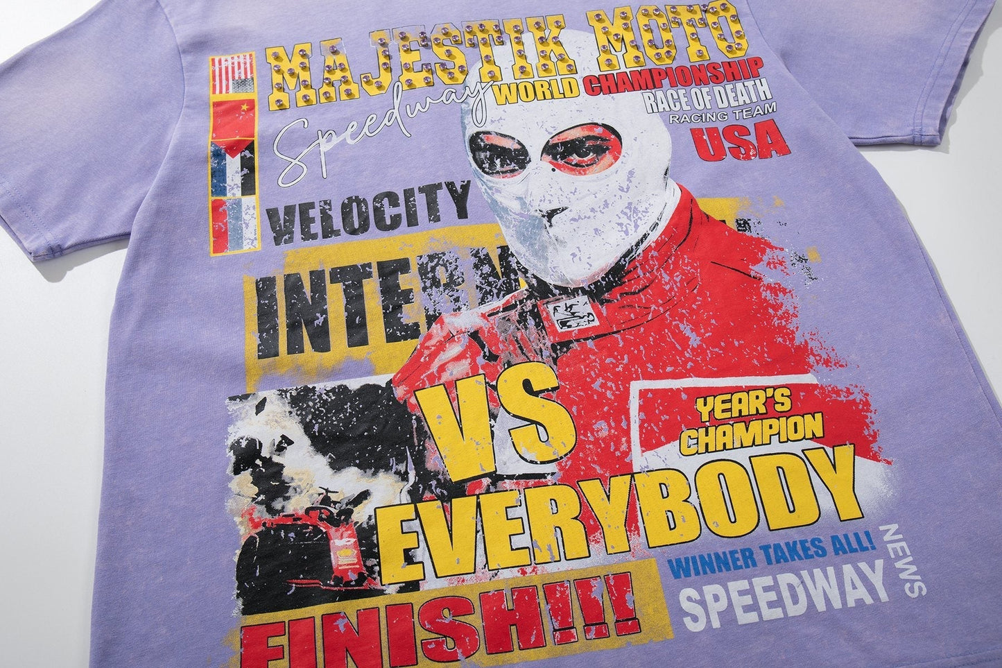 MAJESTIK Racing Moto Graphic T-Shirt ¡ª detail