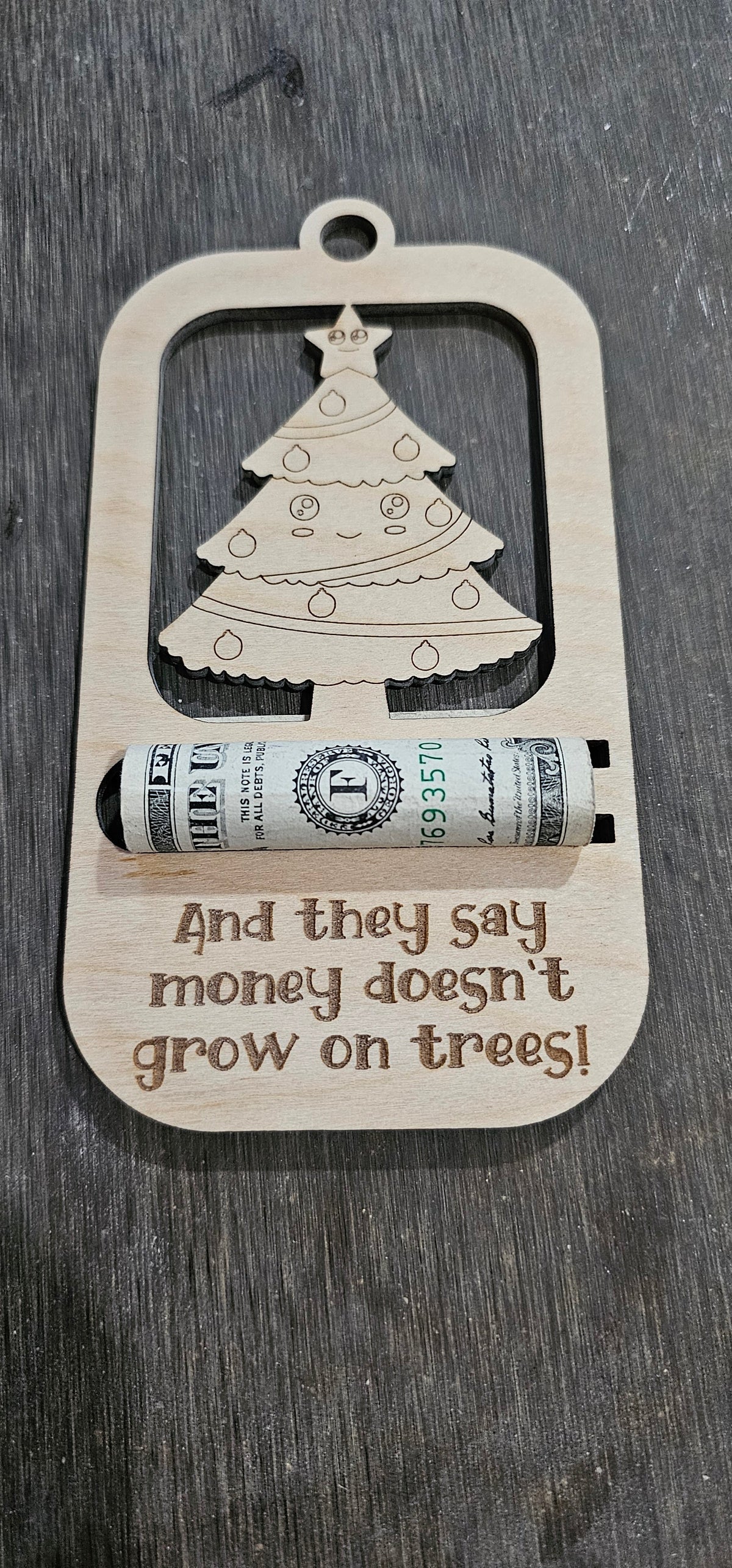 Christmas Cash Ornament- Christmas Tree